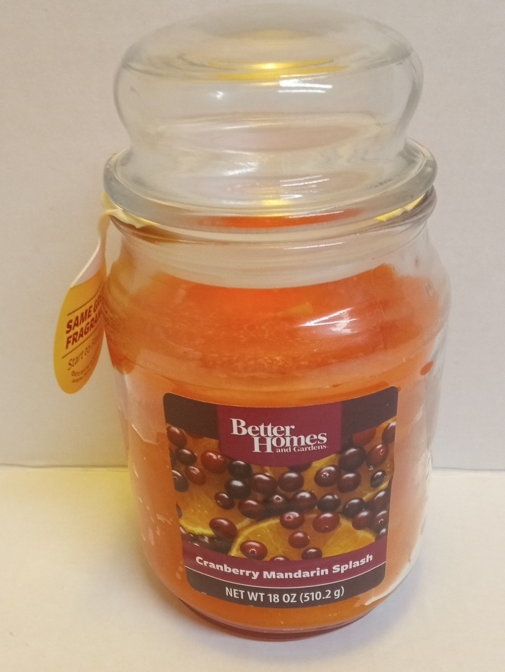 HTF Candle Cranberry Mandarin Splash Better Home And Gardens 18 Oz Jar New